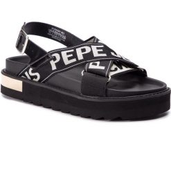 Sandały PEPE JEANS - Narita Folk PLS90387 Off White 803. Czarne klapki damskie Pepe Jeans, bez wzorów, z jeansu, bez obcasa. W wyprzedaży za 239,00 zł.