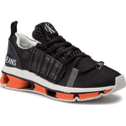 Sneakersy CALVIN KLEIN JEANS - Lizy R7814 Black. Czarne półbuty damskie Calvin Klein Jeans, z jeansu. W wyprzedaży za 739,00 zł.