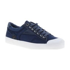 Trampki w kolorze granatowym. Niebieskie trampki męskie BIG STAR, bez wzorów, na sznurówki. W wyprzedaży za 49,95 zł.