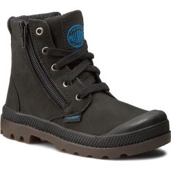 Buty zimowe chłopięce: Trapery PALLADIUM – Pampa Hi Lea Gusset 52744-057 Black/Dark Gum