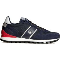 Buty BOGNER PORTO 2. Niebieskie buty sportowe męskie Bogner, ze skóry, na sznurówki. Za 1010,00 zł.
