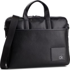 Torba na laptopa CALVIN KLEIN - Direct Slim Laptop Bag K50K504713 001. Czarne torby męskie skórzane Calvin Klein, bez wzorów, ze skóry ekologicznej. Za 539,00 zł.