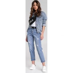 Niebieskie Jeansy Bettye. Niebieskie jeansy damskie Renee, s, bez wzorów, z jeansu, z podwyższonym stanem. Za 109,99 zł.