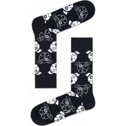 Skarpety Happy Socks (DOG01-9000). Czarne skarpetki męskie marki Happy Socks, z bawełny. Za 29,99 zł.