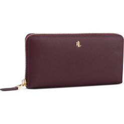 Duży Portfel Damski LAUREN RALPH LAUREN - Zip Cont Wlt 432754176007 Bordeaux. Fioletowe portfele damskie Lauren Ralph Lauren, bez wzorów, ze skóry. Za 589,00 zł.