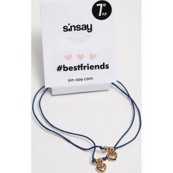 Bransoletki damskie na nogę: Bransoletki best friends dla przyjaciółek – Granatowy