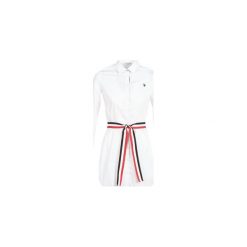 Sukienki krótkie U.S Polo Assn. DAVINA DRESS SHIRT. Białe sukienki damskie U.S. Polo Assn., s, bez wzorów, polo, z krótkim rękawem, krótkie, mini. Za 399,00 zł.
