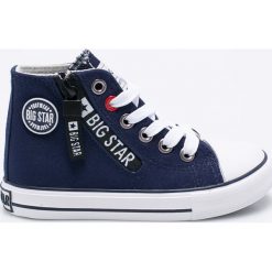 Big Star - Trampki dziecięce. Szare buty chłopięce sportowe marki BIG STAR, z materiału, na sznurówki. W wyprzedaży za 79,90 zł.