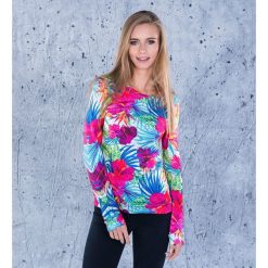 Bluzy damskie: Bluza bawełniana damska Tropical Flowers
