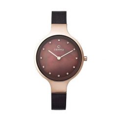 Obaku V173LXVNMN - Kupuj tylko oryginalne produkty w autoryzowanym sklepie. Brązowe zegarki damskie marki Obaku. Za 657,00 zł.