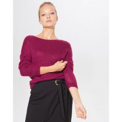 Sweter z dekoltem w łódkę - Bordowy. Czerwone swetry damskie Mohito, xl, bez wzorów, bez rękawów, bez kaptura. Za 99,99 zł.