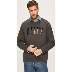 Levi's - Bluza. Szare bluzy męskie s, z nadrukiem, z bawełny, z okrągłym kołnierzem. W wyprzedaży za 219,90 zł.