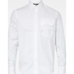 G-Star Raw - Koszula. Białe koszule męskie G-Star RAW, s, bez wzorów, z bawełny, eleganckie, z klasycznym kołnierzykiem, z długim rękawem. Za 369,90 zł.