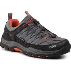 Trekkingi CMP - Kids Rigel Low Trekking Shoes Wp 3Q54554J Stone/Orange 78UC. Szare półbuty dziewczęce CMP, na sznurówki. W wyprzedaży za 189,00 zł.
