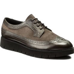 Oxfordy GEOX - D Blenda C D540BC 043BC C9999 Dk Grey. Brązowe jazzówki damskie marki Geox, ze skóry ekologicznej, na płaskiej podeszwie. W wyprzedaży za 269,00 zł.