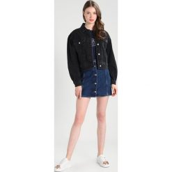 Kurtki damskie: Topshop Tall CROPPED Kurtka jeansowa black