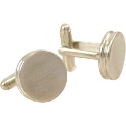 Okrągłe Eleganckie Spinki do Mankietów -Chattier- Srebrne, Męskie, Klasyczne SPMCHBASIC0070. Szare spinki do mankietów męskie Chattier, srebrne. Za 33,00 zł.