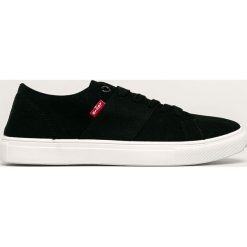 Levi's - Trampki. Czarne trampki męskie Levi's®, bez wzorów, z gumy, na sznurówki. Za 169,90 zł.