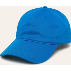 Lacoste - Czapka. Niebieskie czapki męskie Lacoste, bez wzorów, z bawełny. Za 219,90 zł.