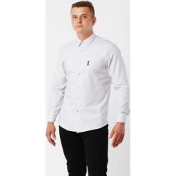 Koszula Edward Orlovski Szara "Black". Szare koszule męskie Edward Orlovski, xl, bez wzorów, z bawełny, eleganckie, z klasycznym kołnierzykiem, z długim rękawem. Za 119,00 zł.