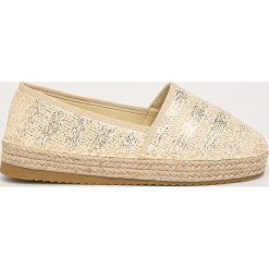 Answear - Espadryle QH. Brązowe espadryle damskie ANSWEAR, bez wzorów, z gumy, bez obcasa, na obcasie. W wyprzedaży za 59,90 zł.