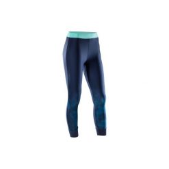Legginsy fitness kardio 7/8 500 damskie. Niebieskie legginsy sportowe damskie DOMYOS, xs, z elastanu. Za 59,99 zł.