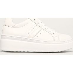 Answear - Buty Gogo. Białe buty sportowe damskie ANSWEAR, bez wzorów, ze skóry ekologicznej, sportowe. Za 119,90 zł.
