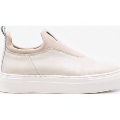 Marc O'Polo - Buty. Białe buty sportowe damskie Marc O'Polo, bez wzorów, ze skóry, sportowe. W wyprzedaży za 299,90 zł.