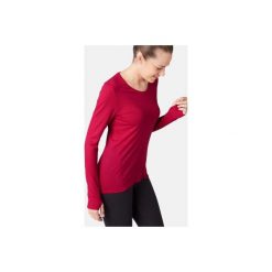 Koszulka długi rękaw Gym & Pilates 510 damska. Szare koszulki damskie DOMYOS, l, bez wzorów, z wełny, bez kołnierzyka, z długim rękawem. Za 129,99 zł.