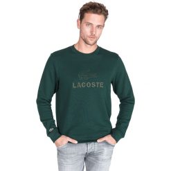 Lacoste Bluza Zielony. Zielone bluzy męskie Lacoste, xl, z haftami, z bawełny, bez kołnierzyka, bez rękawów, bez kaptura. Za 526,95 zł.