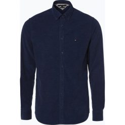 Tommy Hilfiger - Koszula męska, niebieski. Niebieskie koszule męskie TOMMY HILFIGER, s, bez wzorów, ze sztruksu, eleganckie, z klasycznym kołnierzykiem, bez rękawów. Za 299,95 zł.
