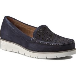Creepersy damskie: Półbuty JANA - 8-24625-26 Navy Suede 806