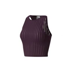 Topy na ramiączkach / T-shirty bez rękawów Reebok Sport Koszulka Dance Mesh Crop. Fioletowe topy damskie marki Reebok Sport, s, z meshu. Za 119,00 zł.