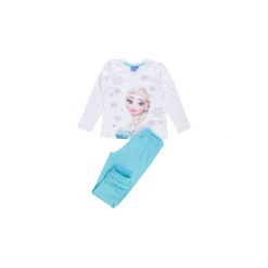 Piżama dziewczęca z długim rękawem Frozen. Szare piżamy dziewczęce marki TXM, z motywem z bajki, z bawełny, z długim rękawem. Za 29,99 zł.