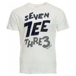 Pepe Jeans T-Shirt Męski Abbot M Biały. Białe koszulki męskie Pepe Jeans, m, z nadrukiem, z jeansu, bez kołnierzyka. Za 189,00 zł.