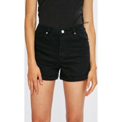 Missguided - Szorty. Czarne szorty damskie marki Missguided, bez wzorów, z bawełny, casualowe, z podwyższonym stanem. W wyprzedaży za 89,90 zł.