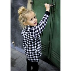 Bluzy dziewczęce: Bluza w kratę