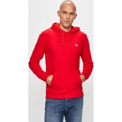 Lee - Bluza. Czerwone bluzy męskie marki Lee, s, z bawełny, z kapturem. Za 259,90 zł.