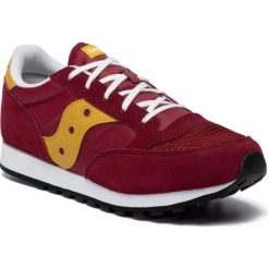 Sneakersy SAUCONY - S-Jzz Og SK261571 Burgundy/Mustard. Czerwone trampki chłopięce Saucony, bez wzorów, ze skóry, na sznurówki. W wyprzedaży za 149,00 zł.