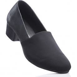 Wygodne czółenka z pianką YouFoam bonprix czarny. Czarne buty ślubne damskie bonprix, na obcasie. Za 89,99 zł.