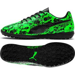 Buty piłkarskie Puma PUMA One 19.4 Tt M 105495 03. Zielone buty sportowe męskie Puma, z materiału, na sznurówki, do piłki nożnej. W wyprzedaży za 239,00 zł.