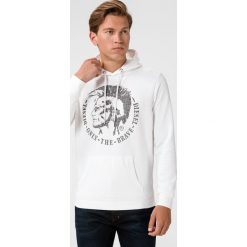 Diesel S-Agnes-New Bluza Biały. Białe bluzy męskie Diesel, s, z nadrukiem, z bawełny, bez kołnierzyka, bez rękawów, bez kaptura. Za 473,95 zł.