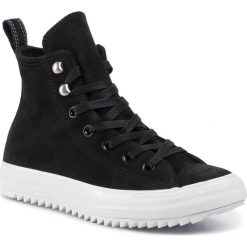 Tenisówki CONVERSE - Ctas Hiker Hi 565236C Black/White/Black. Czarne półbuty damskie Converse, bez wzorów, ze skóry, bez zapięcia. W wyprzedaży za 239,00 zł.