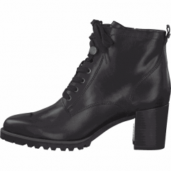 Tamaris botki damskie 25103 38 czarne. Czarne botki damskie Tamaris, bez obcasa, na sznurówki. Za 349,90 zł.
