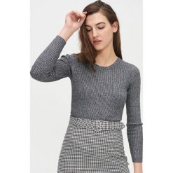 Sweter w prążki - Jasny szary. Szare swetry damskie Cropp, s, bez wzorów, bez rękawów, bez kaptura. Za 59,99 zł.
