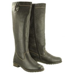 RIEKER Y3351-00 black, kozaki damskie. Czarne kozaki damskie Rieker, bez obcasa, na obcasie, na zamek. W wyprzedaży za 335,90 zł.