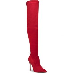 Muszkieterki STEVE MADDEN - Dade Overknee Boot SM11000150-04001-009 Red. Czerwone kozaki damskie Steve Madden, ze skóry ekologicznej, bez obcasa, na obcasie, bez zapięcia. W wyprzedaży za 369,00 zł.