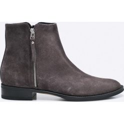 Gino Rossi - Botki Nevia. Czarne buty zimowe damskie marki Gino Rossi, z materiału, na obcasie. W wyprzedaży za 339,90 zł.