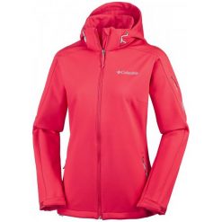 Kurtki damskie softshell: Columbia Cascade Ridge Jacket Red Camellia Spray Xs