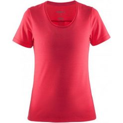 Craft Koszulka Habit Pink S. Różowe topy sportowe damskie Craft, s, bez wzorów, z materiału, bez kołnierzyka, bez rękawów, bez kaptura, na fitness i siłownię. W wyprzedaży za 109,00 zł.